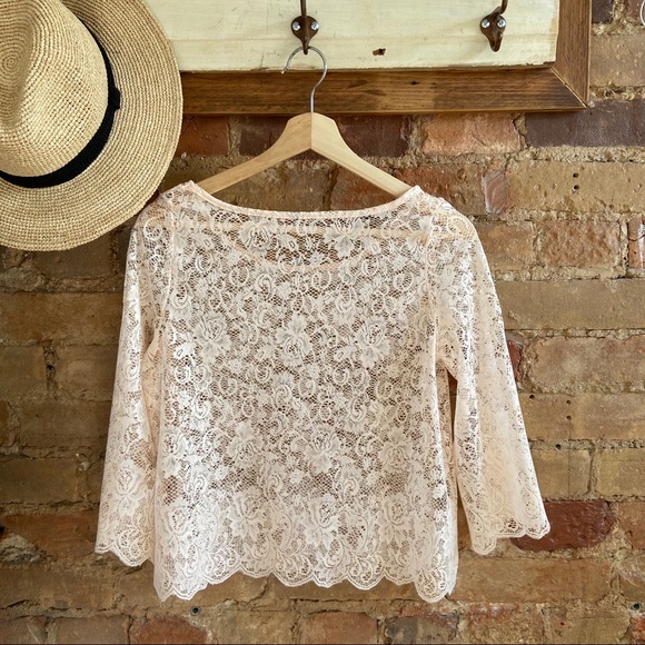 Pink Lace Top - Picture 3 of 4